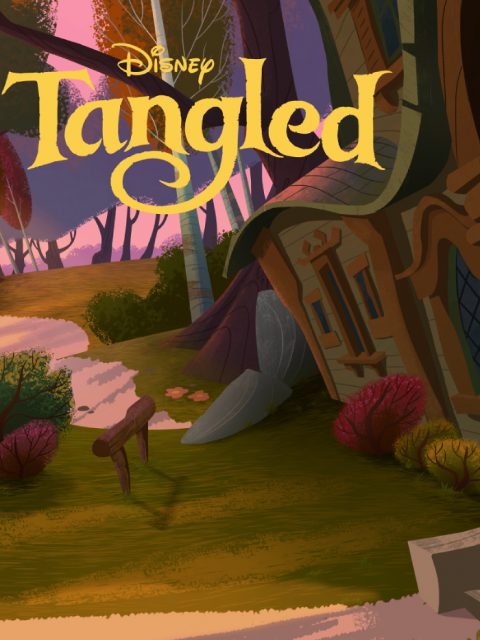 Background Paint Tangled Animated Series