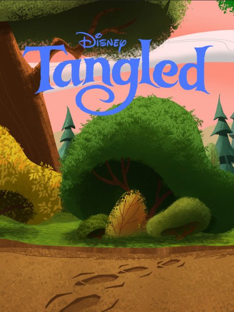 Background Paint Tangled Animated Series