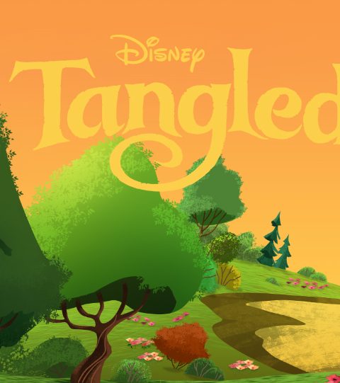 Background Paint Tangled Animated Series