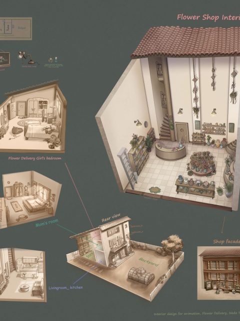 Interior design For Animation
